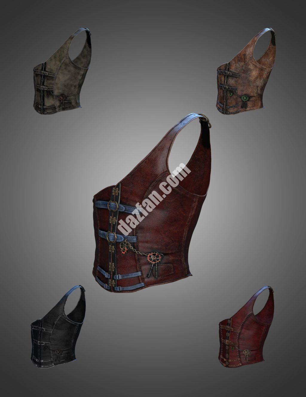 [daz服装] 创世纪8和8.1雄性Halcyon Fragment Corset-DAZ爱好者