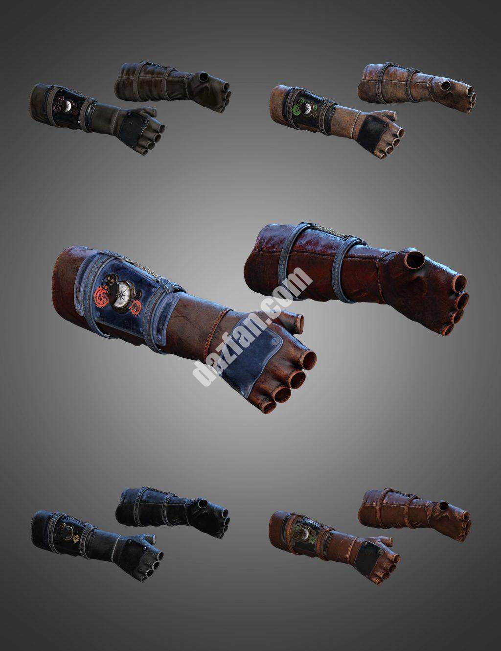 [daz服装] Halcyon Fragment Genesis 8和8.1雄性手套-DAZ爱好者