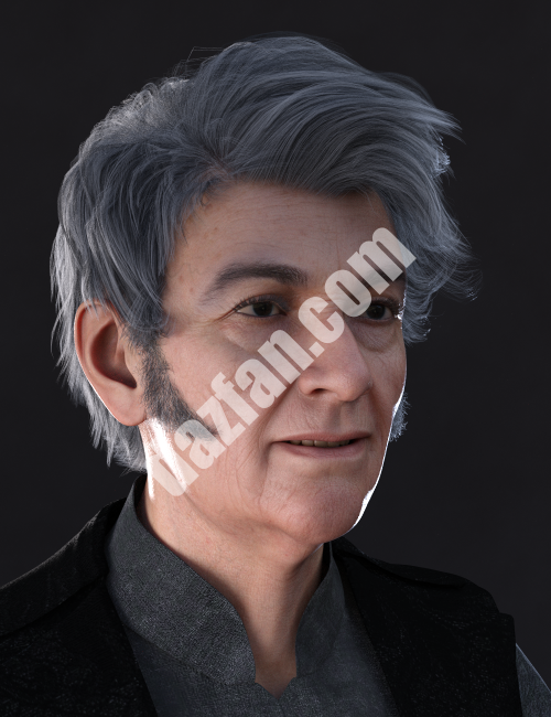 [daz发型] Redz dForce子爵头发为创世纪8和8.1雄性-DAZ爱好者