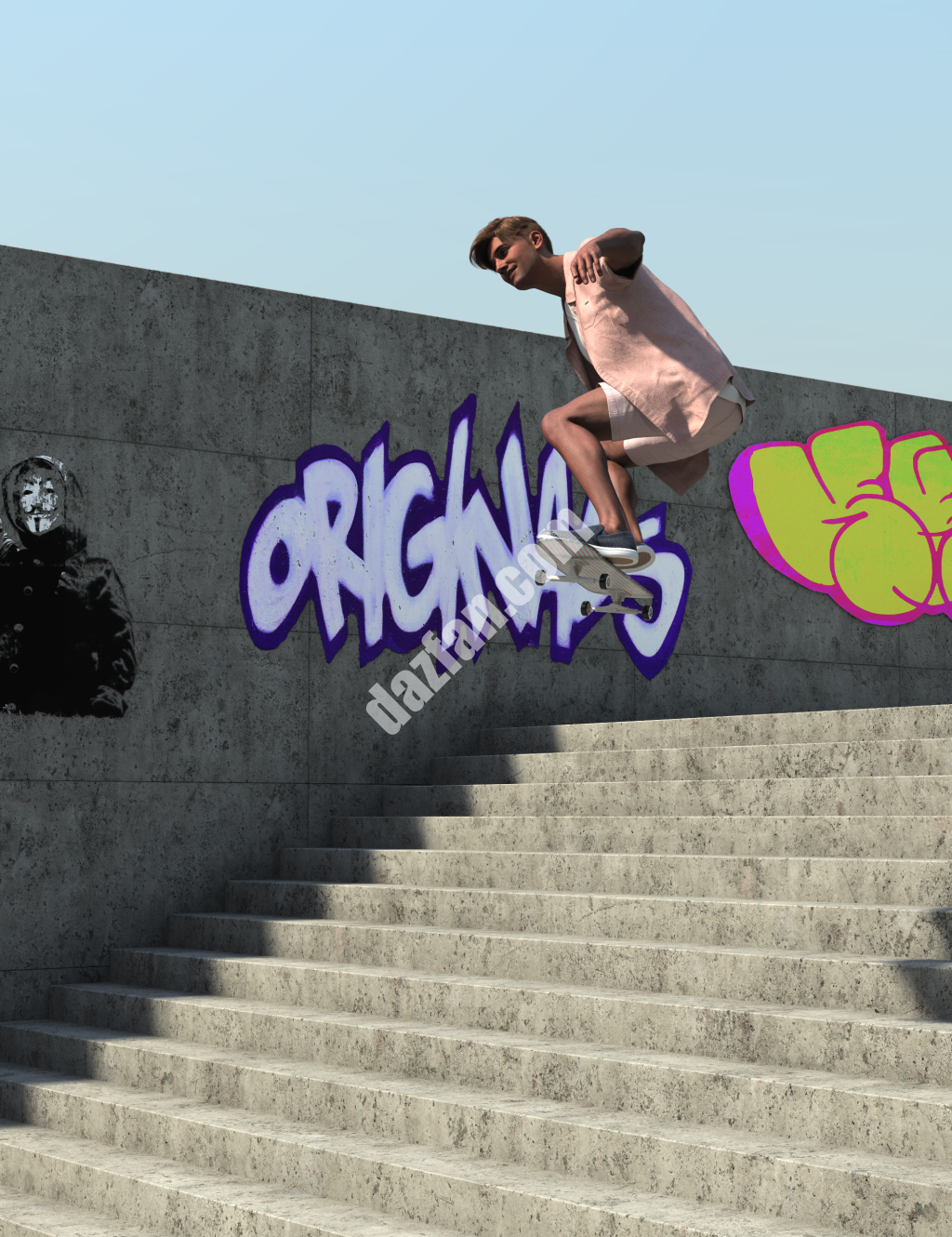 [daz合集] 滑板捆绑包-DAZ爱好者