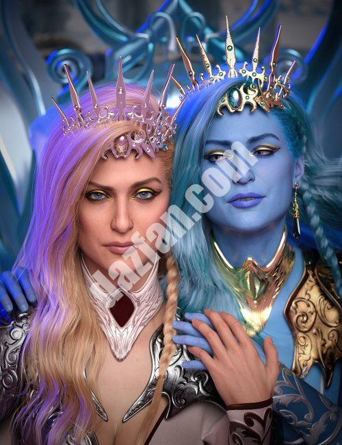 [daz角色] 雪女王9高清-DAZ爱好者