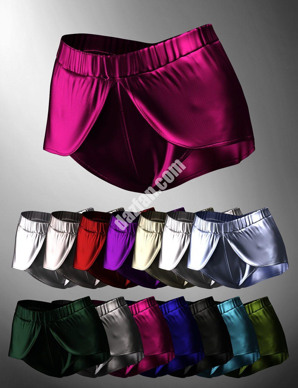 [daz服装] dForce X-Fashion Lune创世8号和8.1号女性睡衣下装-DAZ爱好者