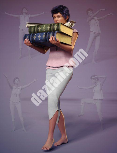 [daz姿势] 创世纪8男性和创世纪8女性的学徒姿势-DAZ爱好者