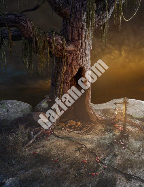 [daz场景] 阿伯,毫无生机-DAZ爱好者