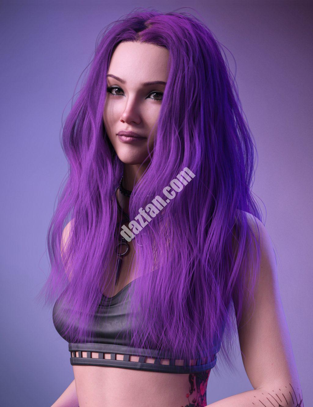 [daz发型] dForce XYZ Genesis 9的自然卷发-DAZ爱好者