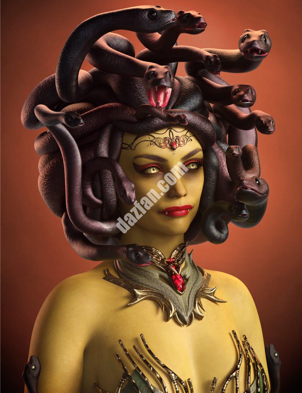 [daz发型] 创世纪9的Gorgon头发-DAZ爱好者