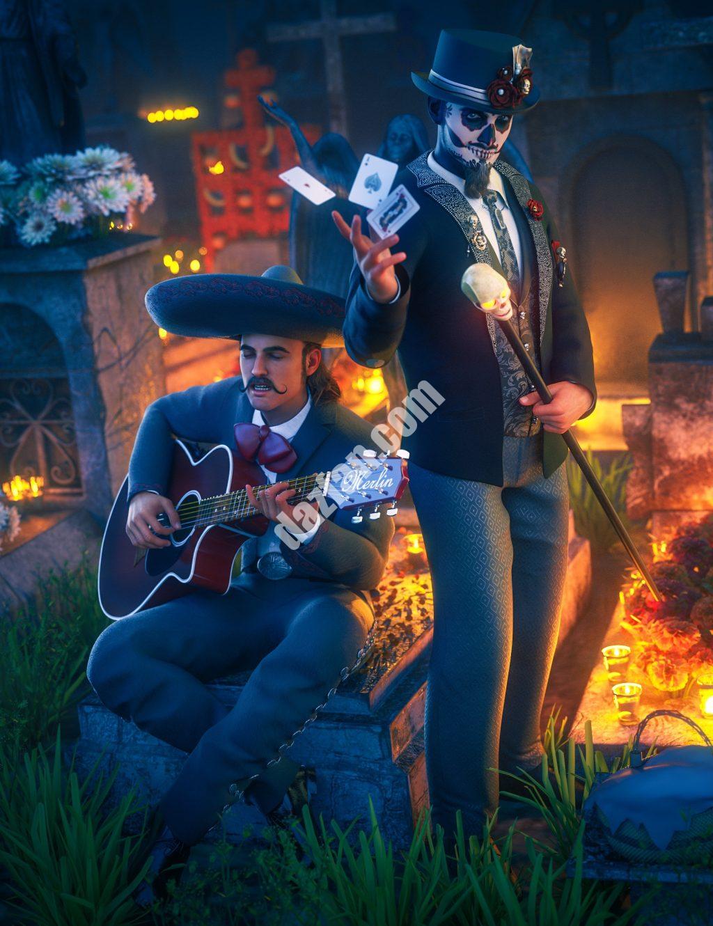 [daz合集] 巴勃罗8.1亡灵节捆绑包-DAZ爱好者