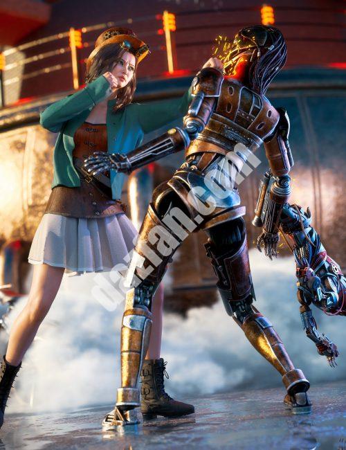 [daz合集] 蒸汽朋克亡命之徒捆绑包-DAZ爱好者