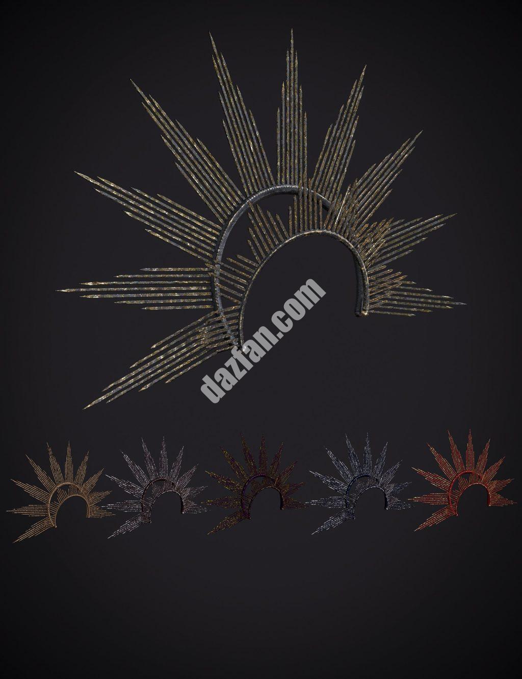 [daz服装] Elena Dark Queen服装为创世纪8和8.1女性加冕-DAZ爱好者