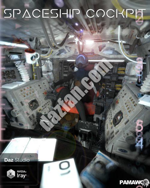[daz场景] DS的太空船驾驶舱-DAZ爱好者