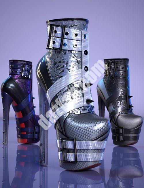 [daz服装] HM Almira靴子添加纹理-DAZ爱好者