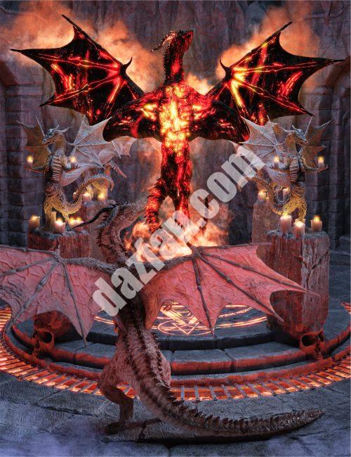 [daz角色] 巫妖龙康乃馨纹理扩展-DAZ爱好者