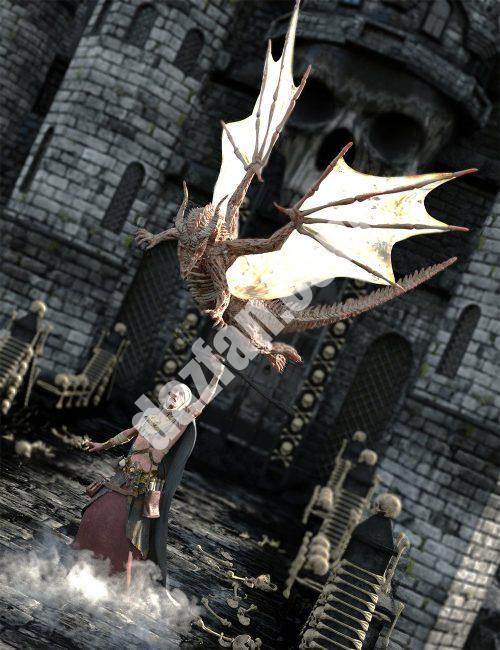 [daz姿势] 巫妖之龙和亡灵法师的巫妖之夜姿势8.1-DAZ爱好者