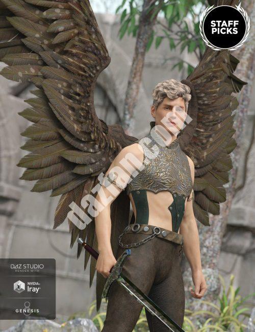 [daz服装] 创世纪9、3和8雄性的晨星之翼-DAZ爱好者