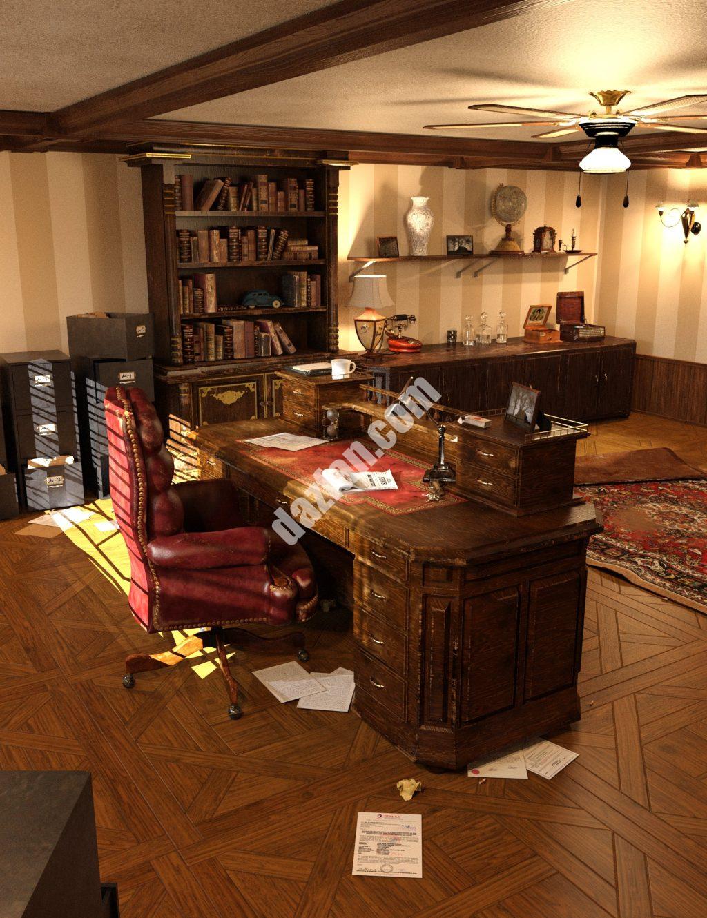 [daz场景] 神秘办公室-DAZ爱好者