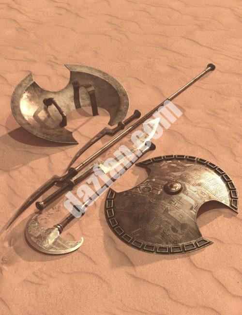 [daz道具] Nefertari武器收藏-DAZ爱好者