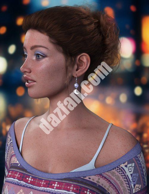 [daz发型] dForce创世纪9的帕梅拉头发-DAZ爱好者