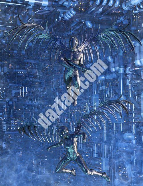 [daz服装] 创世纪8的裂缝之翼-DAZ爱好者