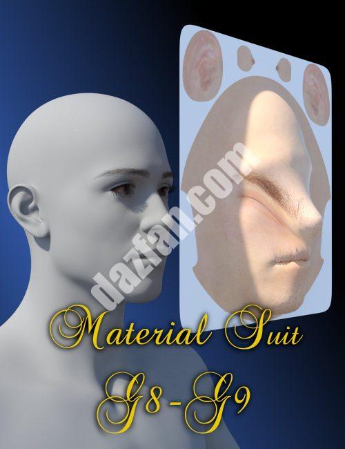[daz插件] RSSY创世纪8和8.1创世纪9男性材料套装-DAZ爱好者