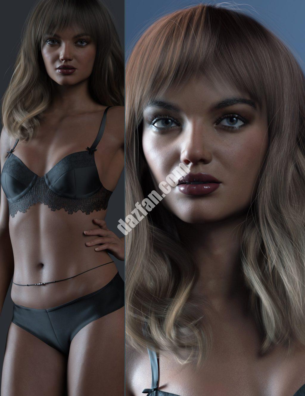 [daz合集] RY Inessa角色、头发和渲染束-DAZ爱好者