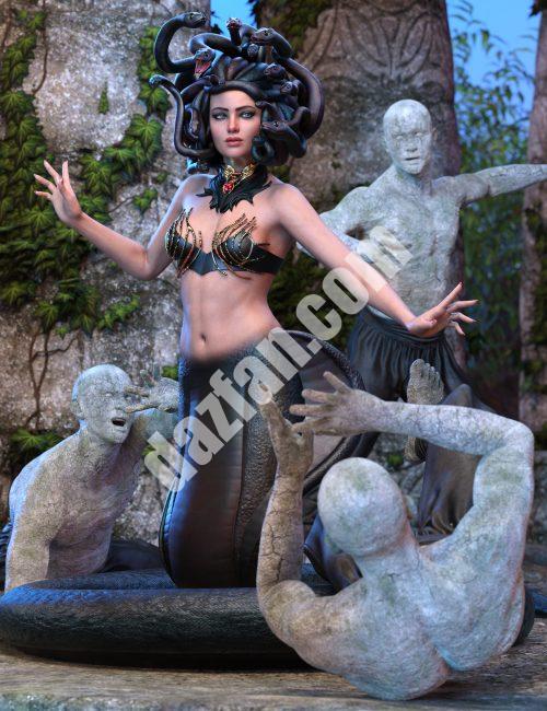 [daz服装] 创世纪9的dForce Gorgon套装-DAZ爱好者