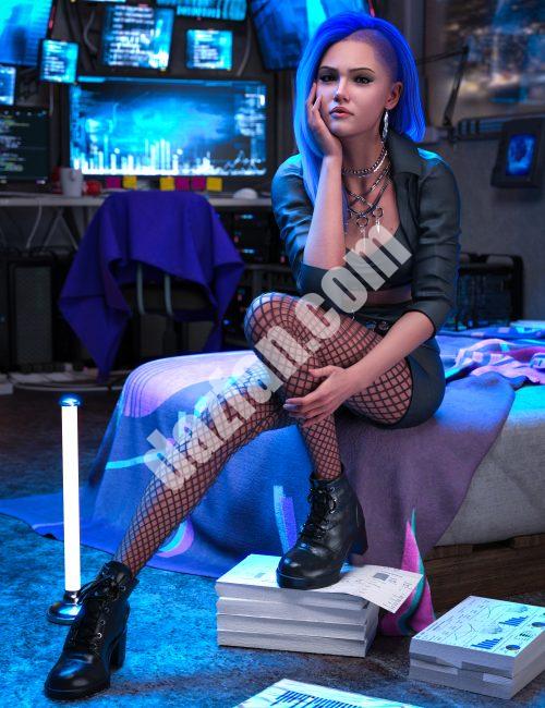 [daz服装] 创世纪9夜曲套装-DAZ爱好者