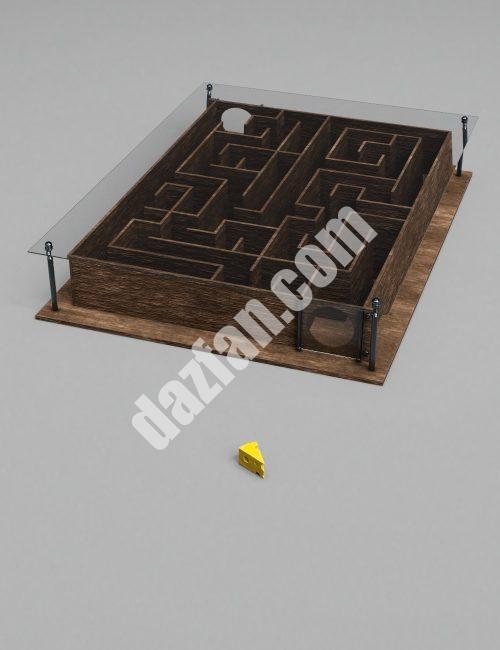 [daz道具] 小型老鼠实验室迷宫-DAZ爱好者