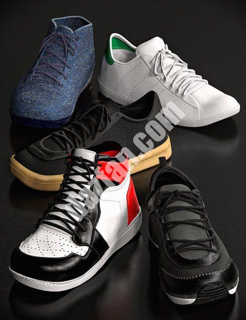 [daz服装] Genesis 8男款和Michael 8.1运动鞋精选-DAZ爱好者