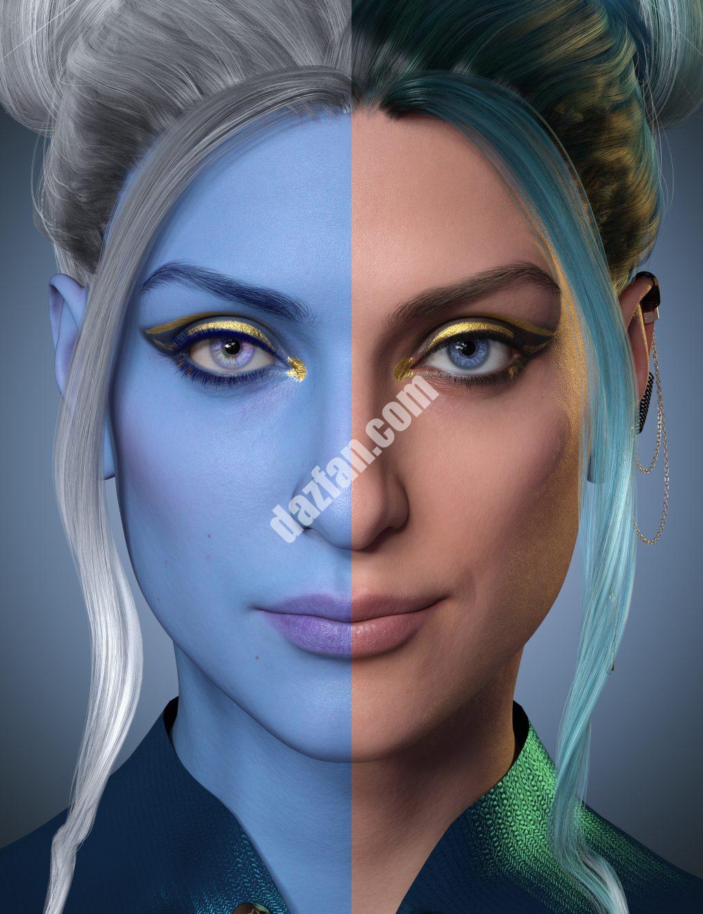 [daz服装] 《创世纪9》雪后李彩妆系列-DAZ爱好者