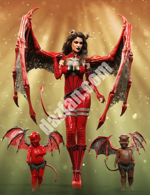 [daz服装] 琥珀翅膀纹理扩展-DAZ爱好者