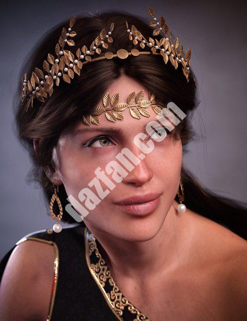 [daz服装] 创世纪9的TF Olympia珠宝套装-DAZ爱好者