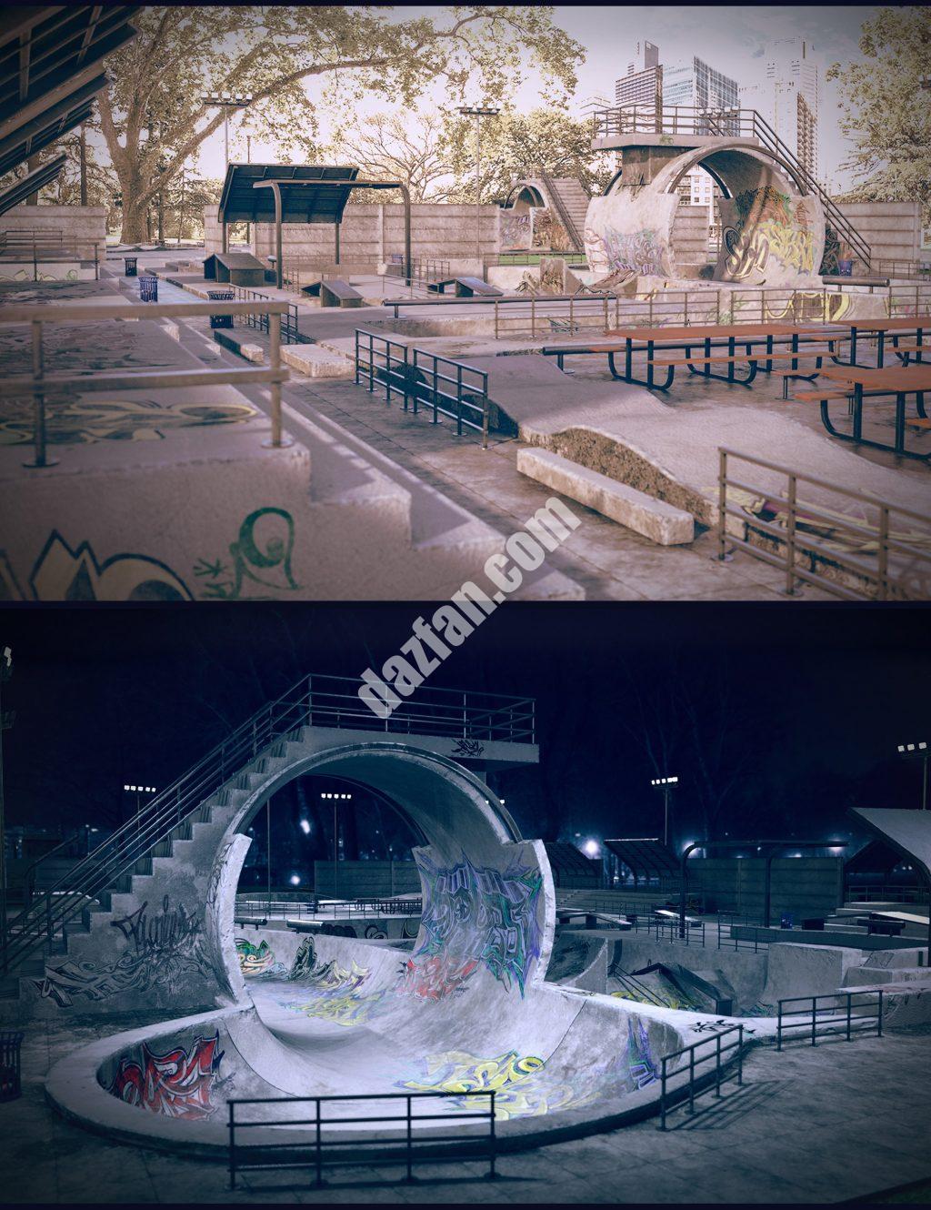 [daz场景] Skatepark-DAZ爱好者