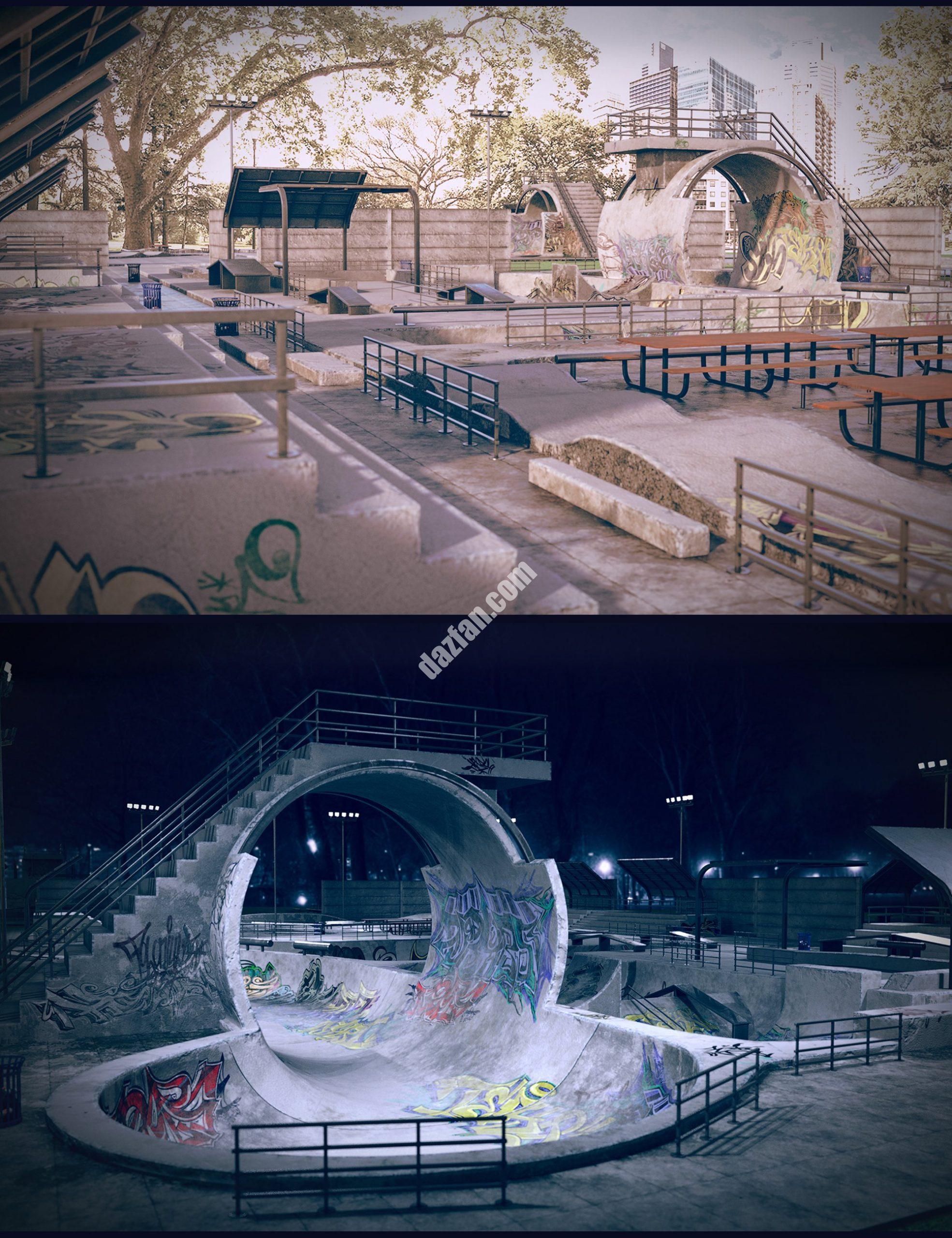 [daz场景] Skatepark-DAZ爱好者