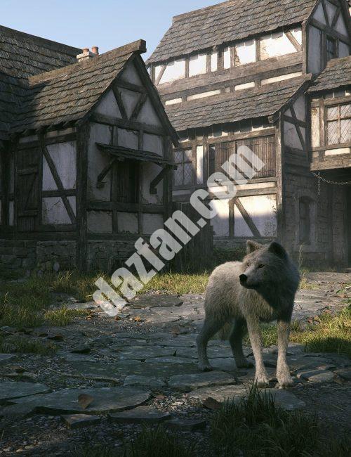 [daz场景] 中世纪的街道-DAZ爱好者