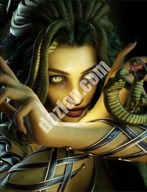 [daz角色] 创世纪9的VYK美杜莎-DAZ爱好者