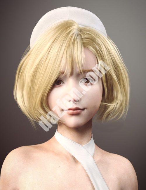 [daz发型] 创世纪8和8.1女性的光头发-DAZ爱好者