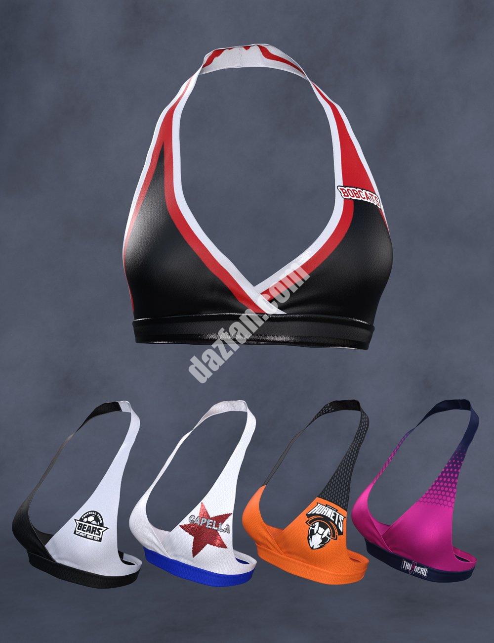 [daz服装] 《创世纪8》和《8.1》女性版啦啦队装备裁剪上衣-DAZ爱好者