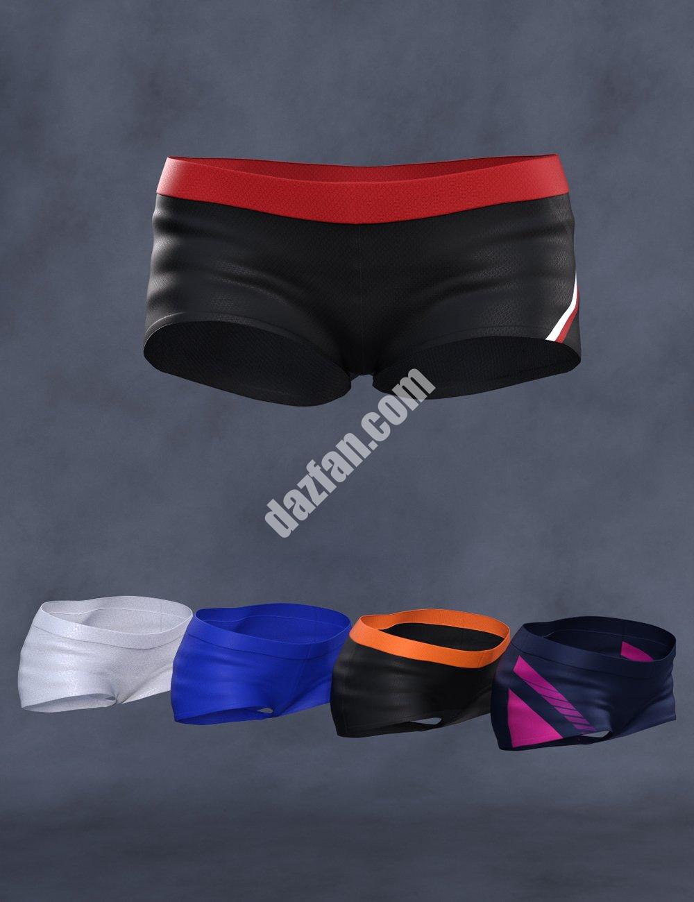 [daz服装] Cheerleading Squad Outfit热裤适用于Genesis 8和8.1女性-DAZ爱好者