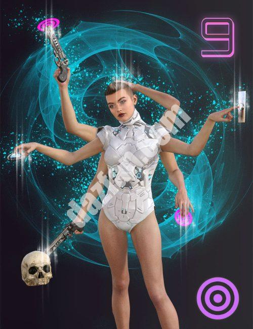 [daz插件] Genesis 9的面对面自动手臂姿势-DAZ爱好者