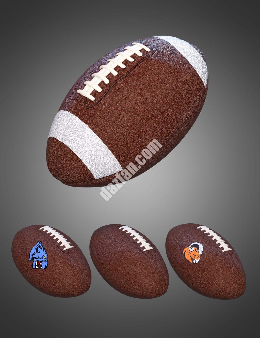 [daz道具] 带奖励姿势的足球-DAZ爱好者