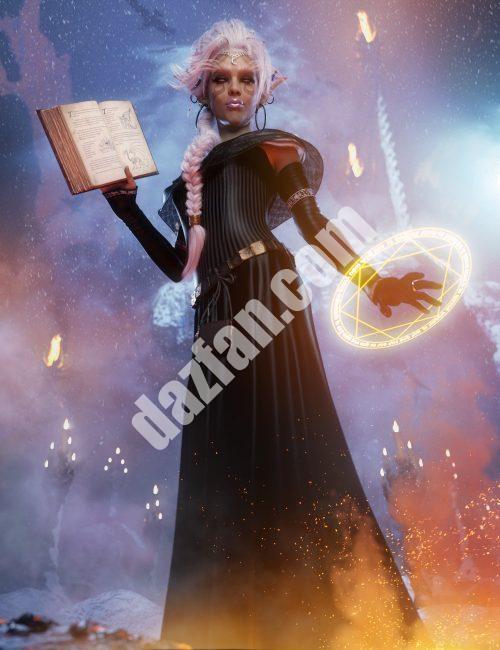 [daz合集] 白色女祭司魔法包-DAZ爱好者