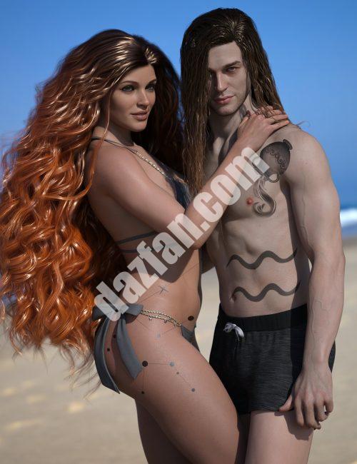 [daz角色] 宝瓶座创世纪纹身8.1-DAZ爱好者