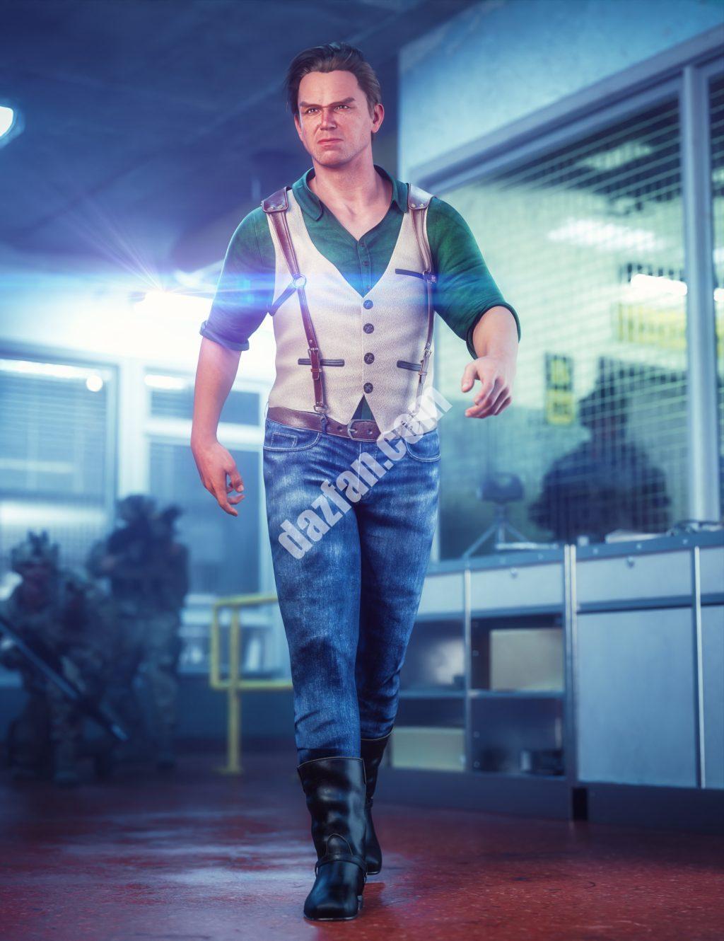 [daz服装] 创世纪9的dForce打击装备-DAZ爱好者