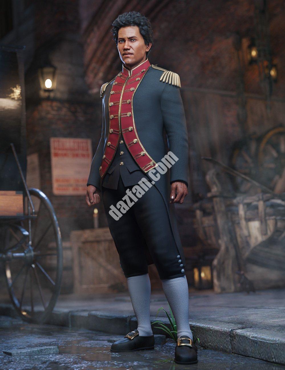 [daz服装] dForce Genesis 8海军制服男-DAZ爱好者
