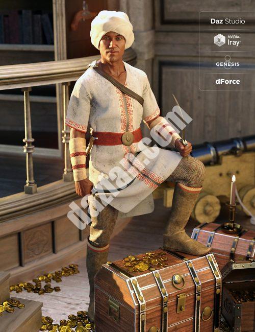 [daz服装] dForce南海创世记8男装备-DAZ爱好者