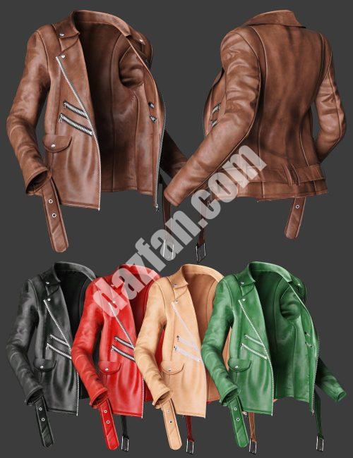 [daz服装] Genesis 8和8.1女性休闲风格Outfit dForce夹克-DAZ爱好者