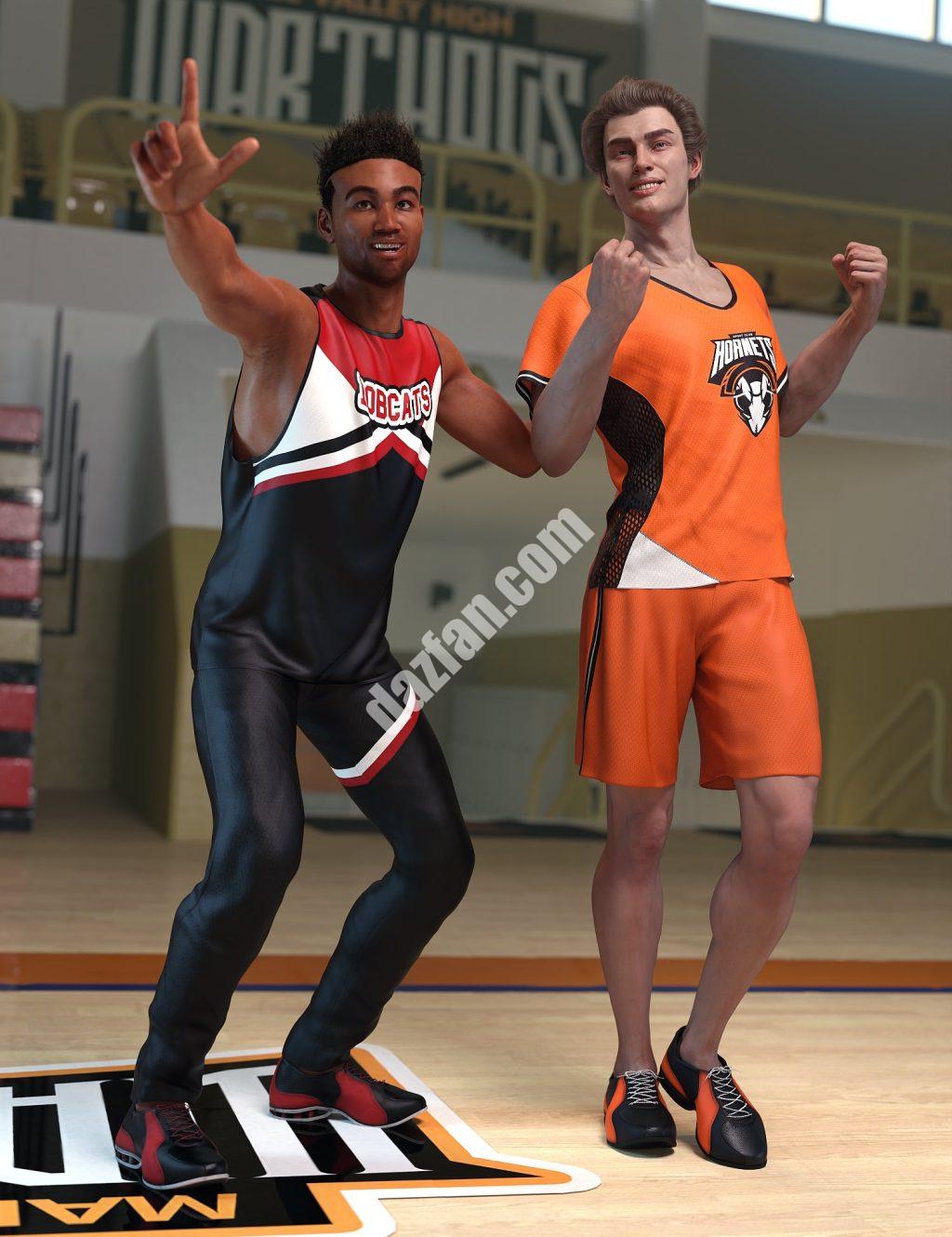 [daz合集] 创世纪8和8.1雄性的空军啦啦队装备-DAZ爱好者