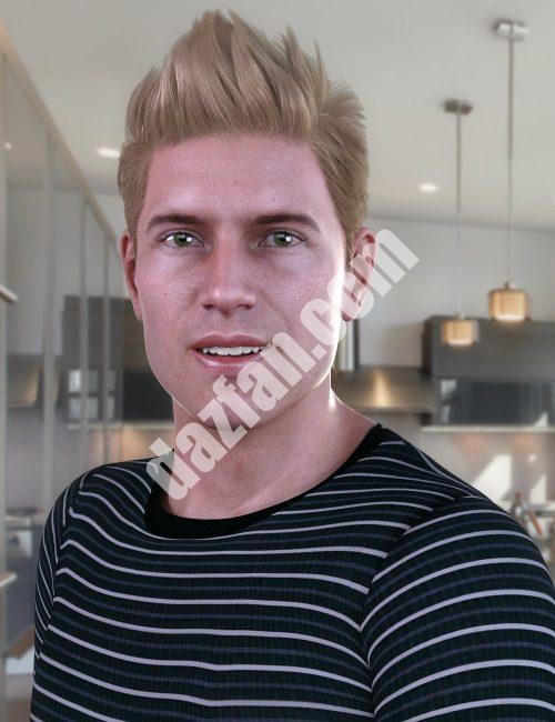 [daz发型] 创世纪8和8.1雄性的dForce淬火头发-DAZ爱好者