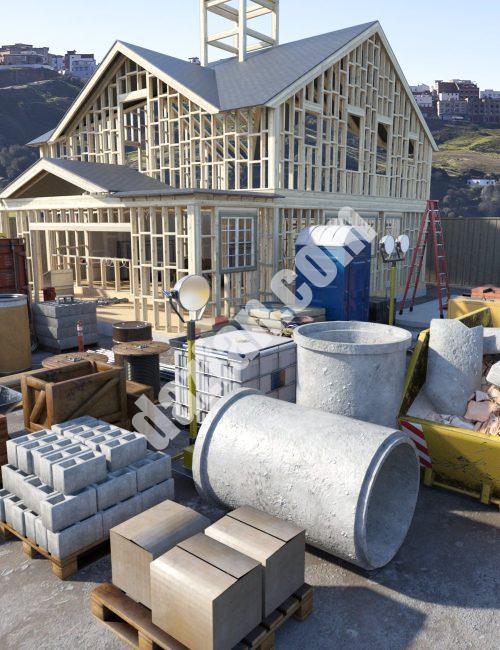 [daz场景] FG建筑道具-DAZ爱好者