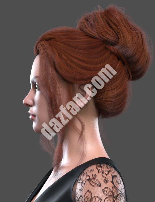 [daz发型] 创世纪8和8.1女性版Libra Updo-DAZ爱好者